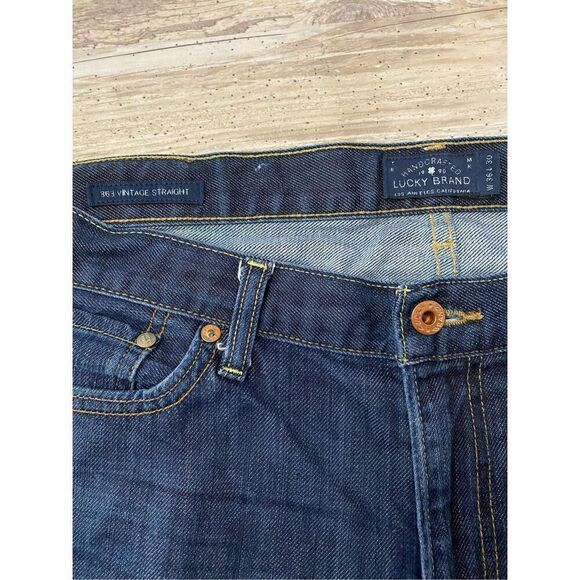 Lucky Brand 363 Vintage Straight Jeans Men’s Sz 36x26 Altered Inseam - Picture 3 of 6